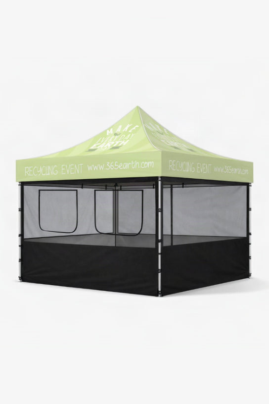 10ft Tent Mesh Sidewall Kit — 4 Walls with Service Windows