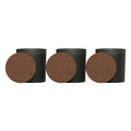 Vista Glass Candle 3-Pack With Acacia Wood Lids