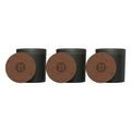Vista Glass Candle 3-Pack With Acacia Wood Lids