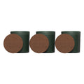 Vista Glass Candle 3-Pack With Acacia Wood Lids
