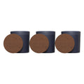 Vista Glass Candle 3-Pack With Acacia Wood Lids