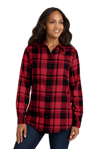 Port Authority ®  Women's Plaid Flannel Tunic . LW668