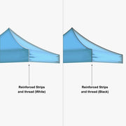 Black and white reinforced canopy strip options