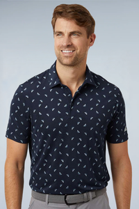 Adidas Men's Ultimate365 Mesh Print Polo A2012
