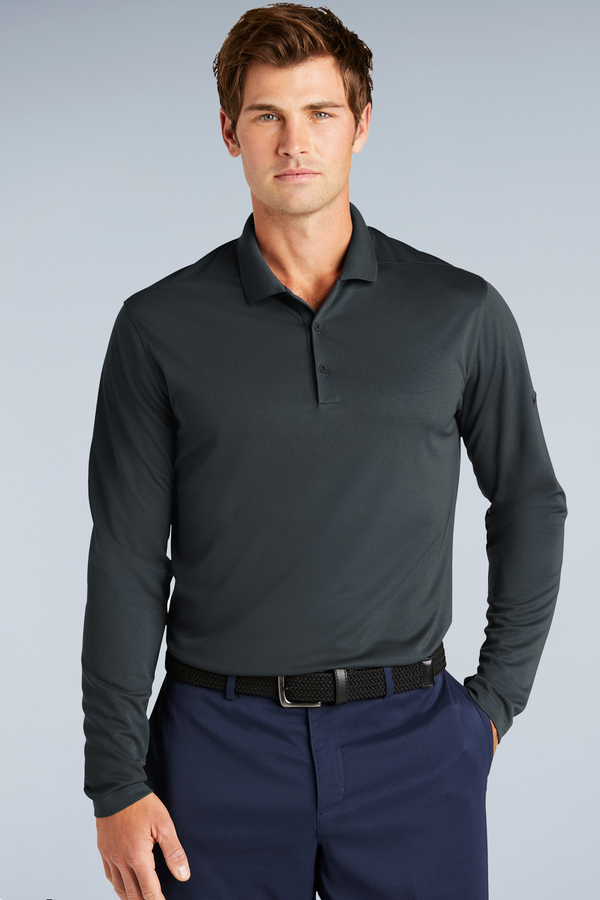 Nike Dri-FIT Micro Pique 2.0 Long Sleeve Polo | NKDC2104 - The Lemon Print & Design Studio 