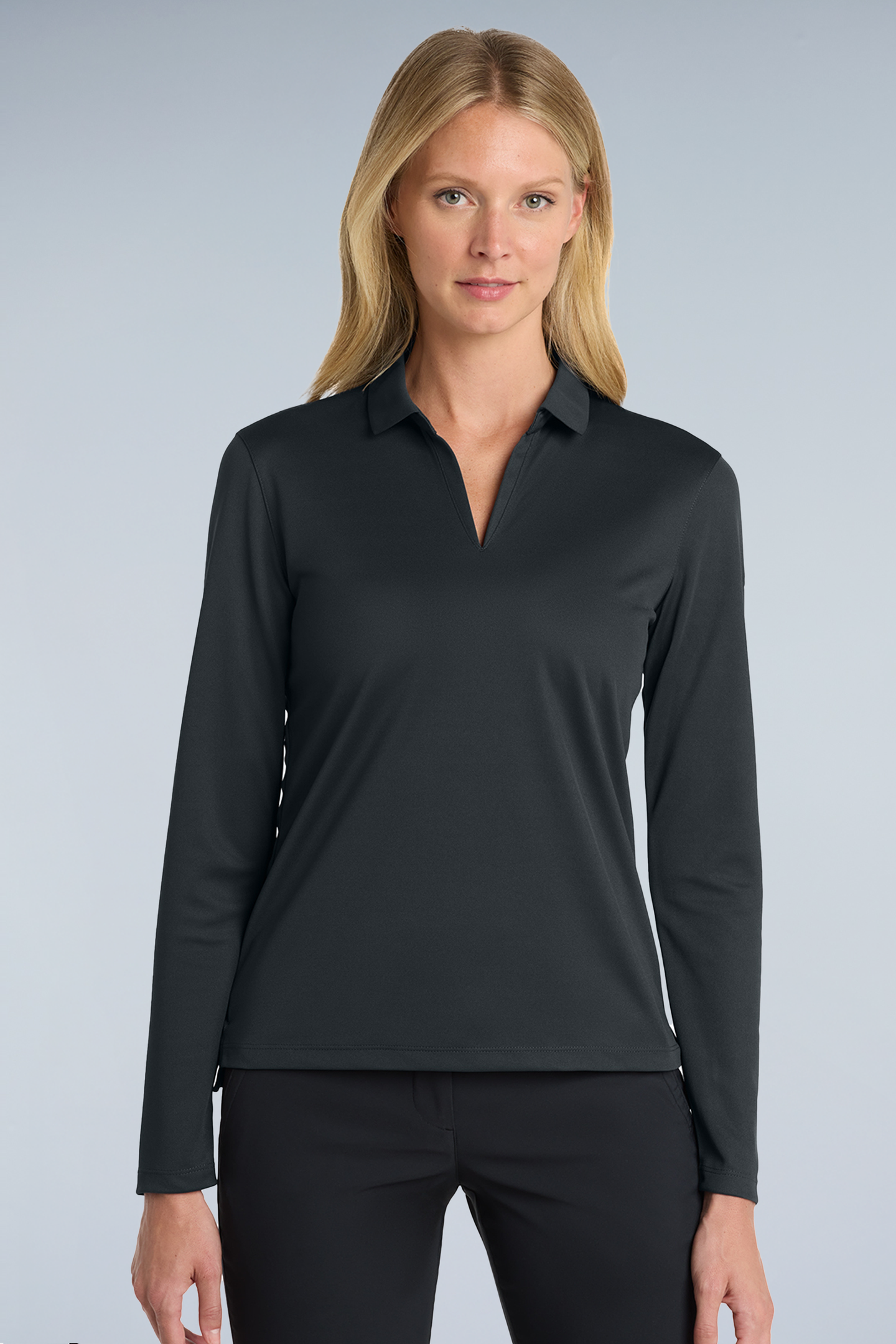 Nike Women's Dri-FIT Micro Pique 2.0 Long Sleeve Polo | NKDC2105 - The Lemon Print & Design Studio 
