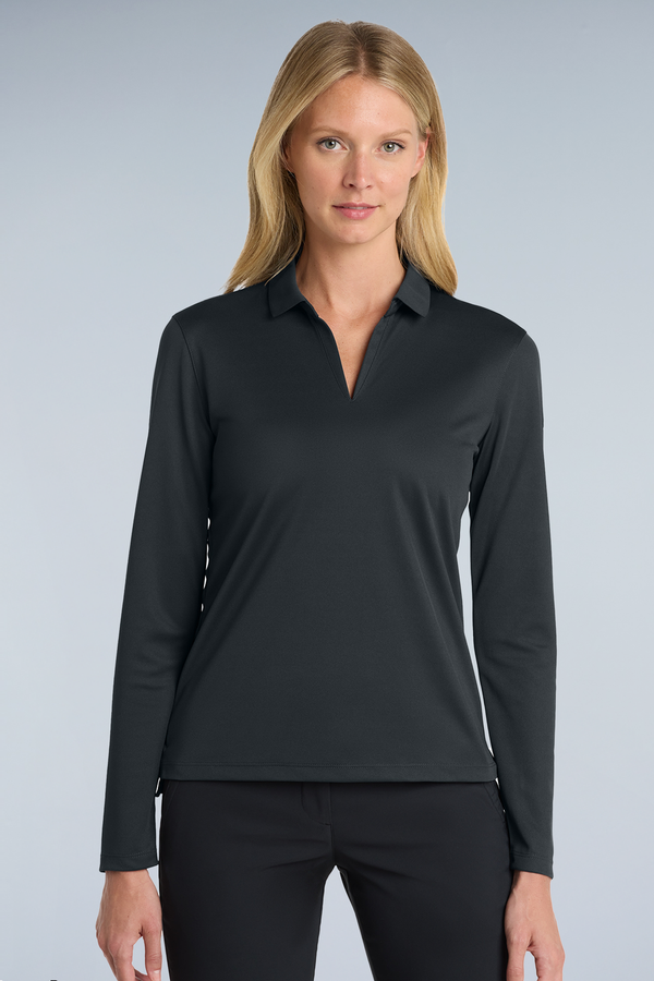 Nike Women's Dri-FIT Micro Pique 2.0 Long Sleeve Polo | NKDC2105 - The Lemon Print & Design Studio 