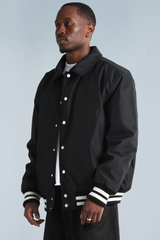 Shaka Wear Unisex Collared Varsity Jacket - SHCVBJ