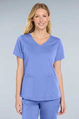 Wink® Women’s Premiere Flex™ Mock Wrap Top | WW4268 - The Lemon Print & Design Studio 