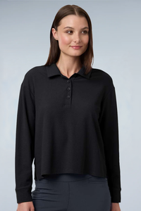 Adidas Women's Beyond Long Sleeve Loose Polo A1008