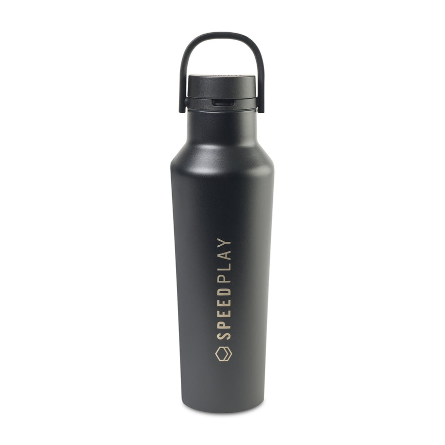 CORKCICLE® Sport Canteen - 20 Oz. - Matte Black | Custom Branded | Lemon Print