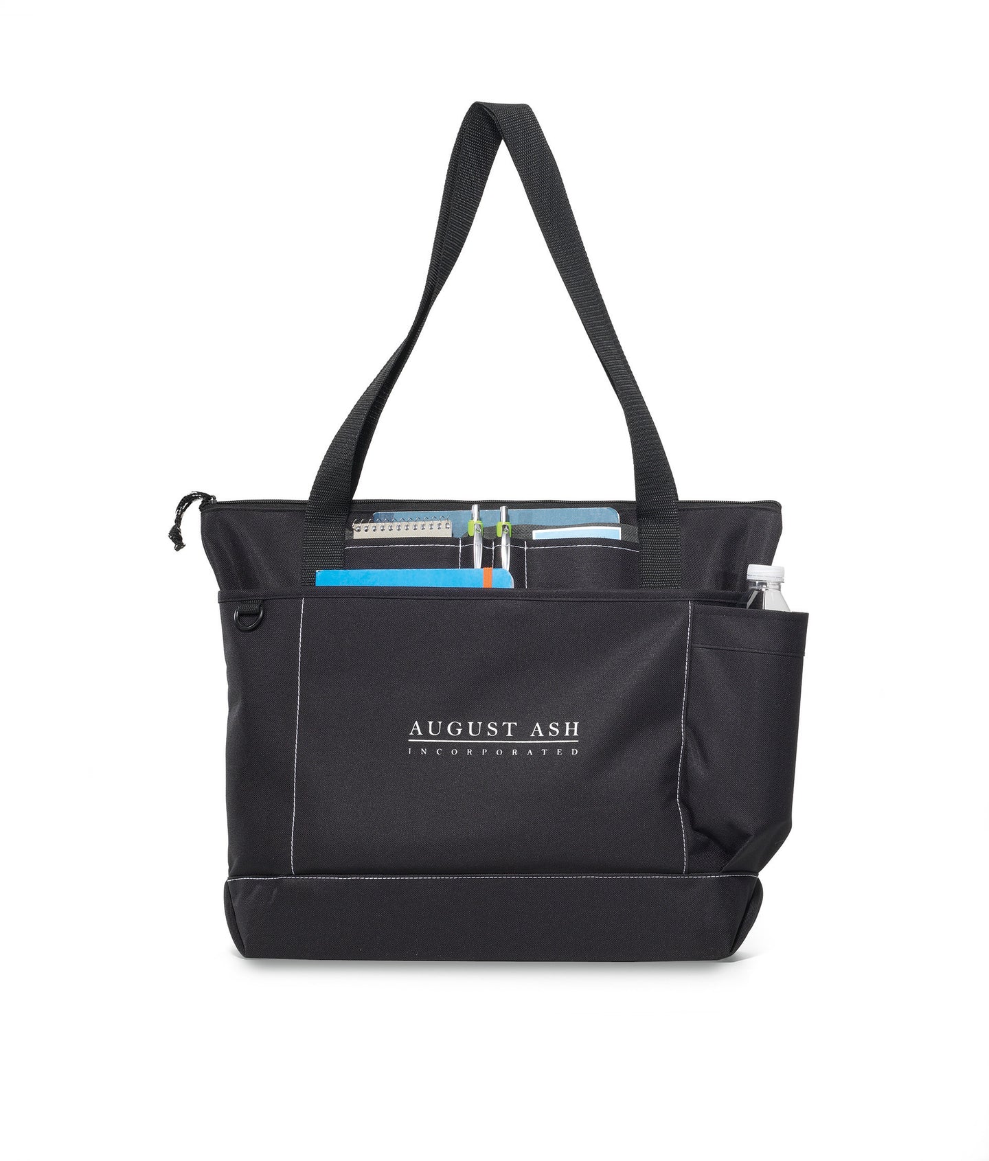 Avenue Business Tote - Black | Custom Branded | Lemon Print
