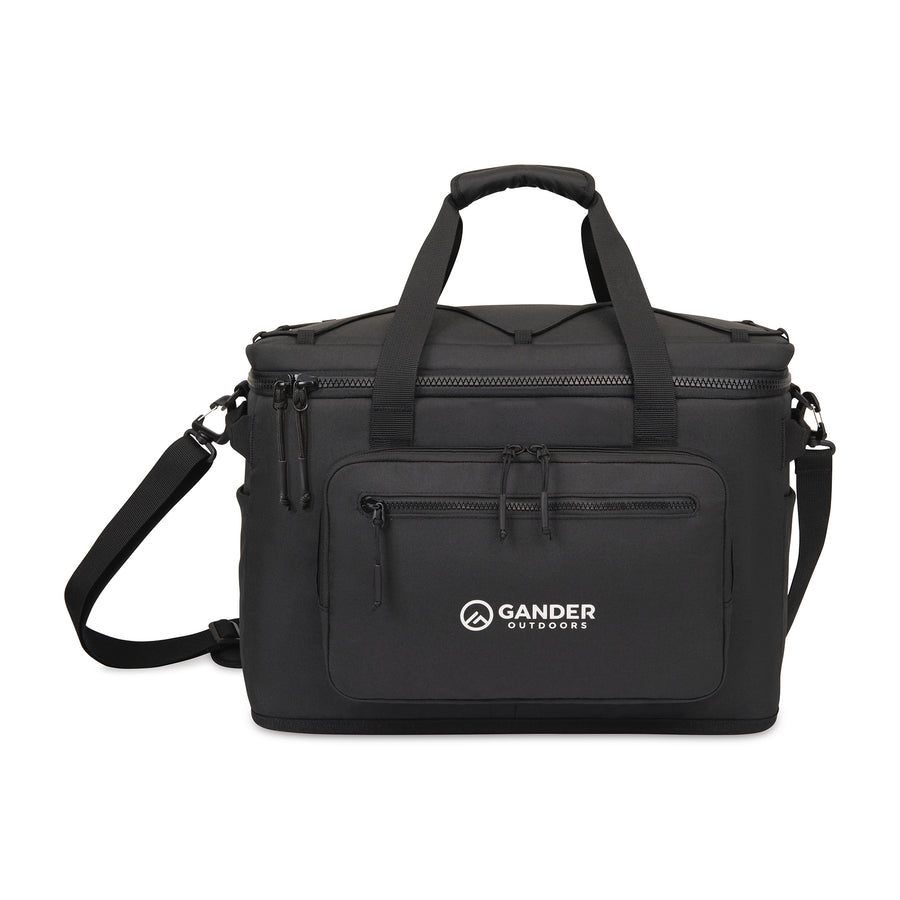 Acadia Recycled rPET XL Box Cooler - Black | Custom Branded | Lemon Print
