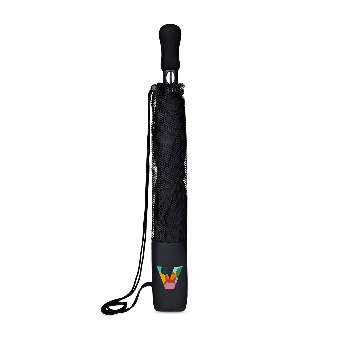 Elements 58" Recycled rPET Auto Open Travel Folding Umbrella