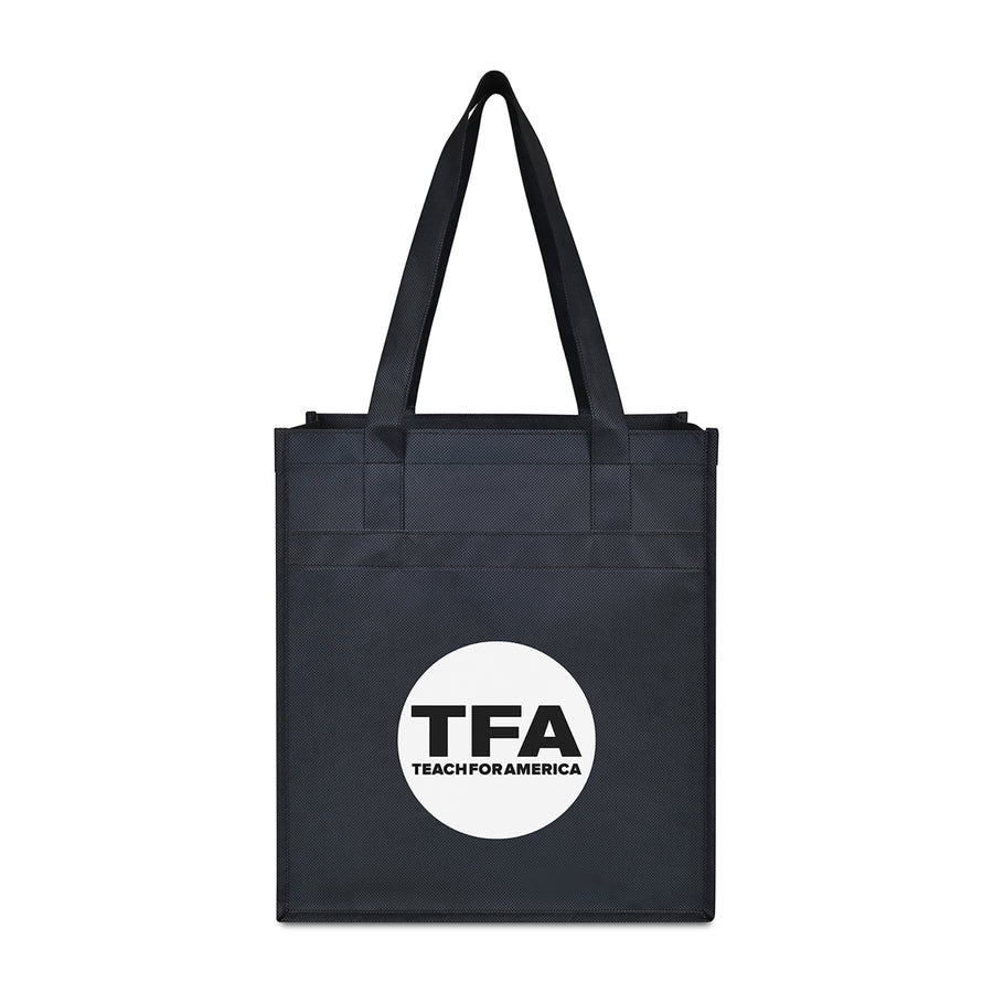 Arlo Recycled rPET Deluxe Shopper - Black | Custom Branded | Lemon Print