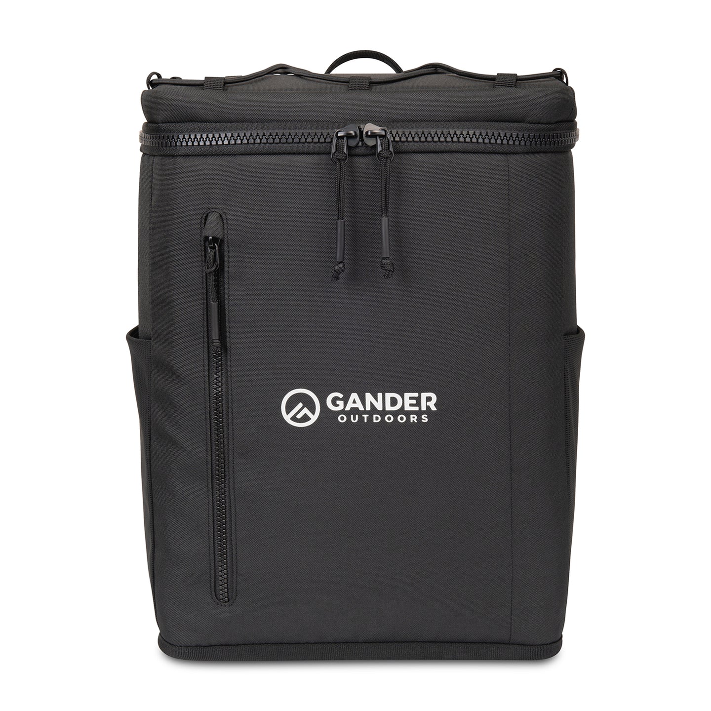 Acadia Recycled rPET Backpack Cooler - Black | Custom Branded | Lemon Print