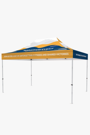 10ft x 15ft custom printed canopy tent with heavy-duty aluminum frame