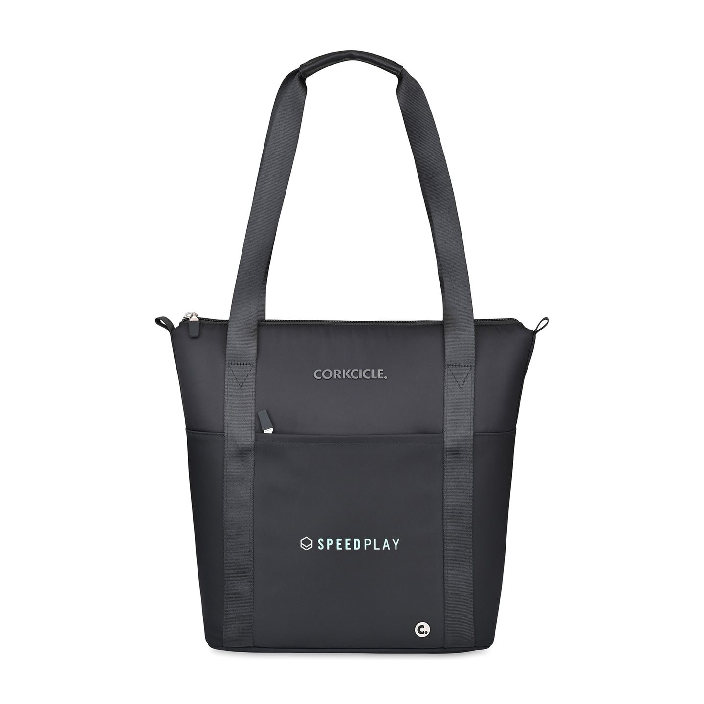 CORKCICLE® Series A Tote Cooler - Black | Custom Branded | Lemon Print