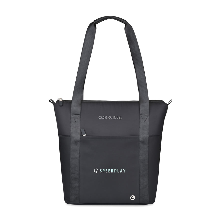 CORKCICLE® Series A Tote Cooler - Black | Custom Branded | Lemon Print