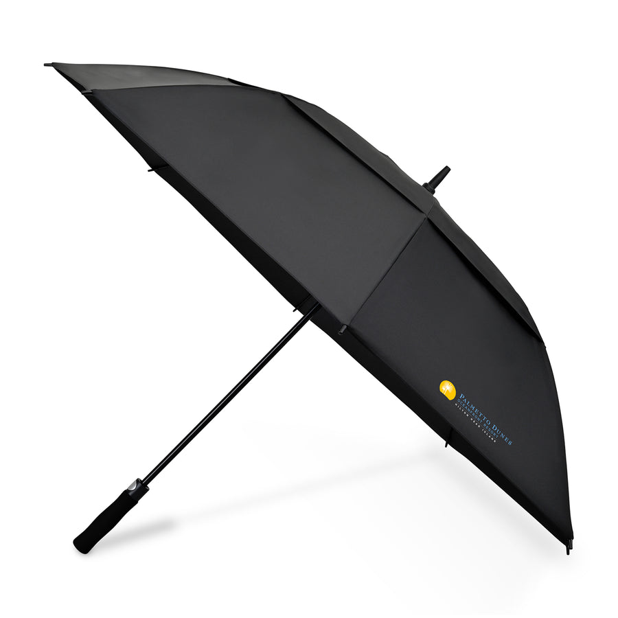 Elements 60" Recycled rPET Auto Open Dual Canopy Golf Umbrella