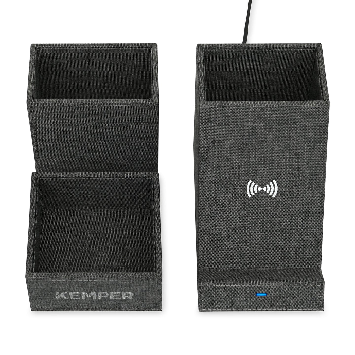 Eden Recycled rPET Wireless Charging Desk Organizer