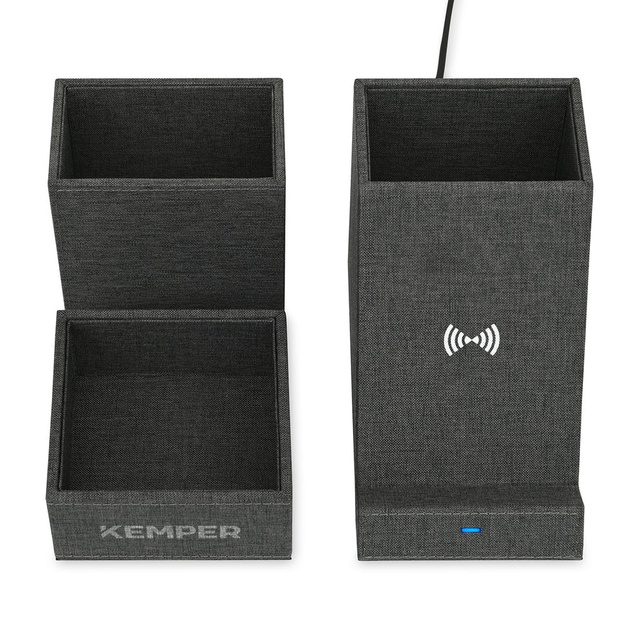 Eden Recycled rPET Wireless Charging Desk Organizer