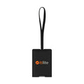 Venture Out Recycled rPET Luggage Tag - Black | Custom Branded | Lemon Print
