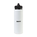 Jett Aluminum Straw Lid Hydration Bottle - 32 Oz. - White | Custom Branded | Lemon Print