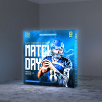 8ft SEG Backlit Popup Display – Illuminated Trade Show Wall