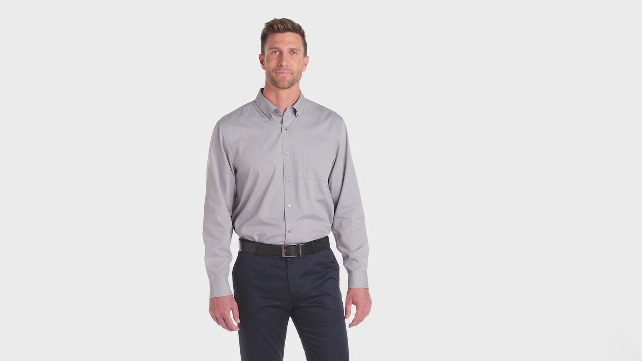 Port Authority ®  Long Sleeve Nailhead Easy Care Shirt W816