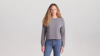 LNEA514 New Era® Women's Tri-Blend Fleece Crop Crew