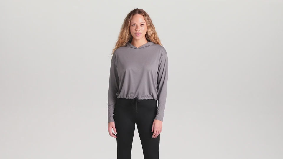 LNEA229 New Era® Women's Power Long Sleeve Hoodie