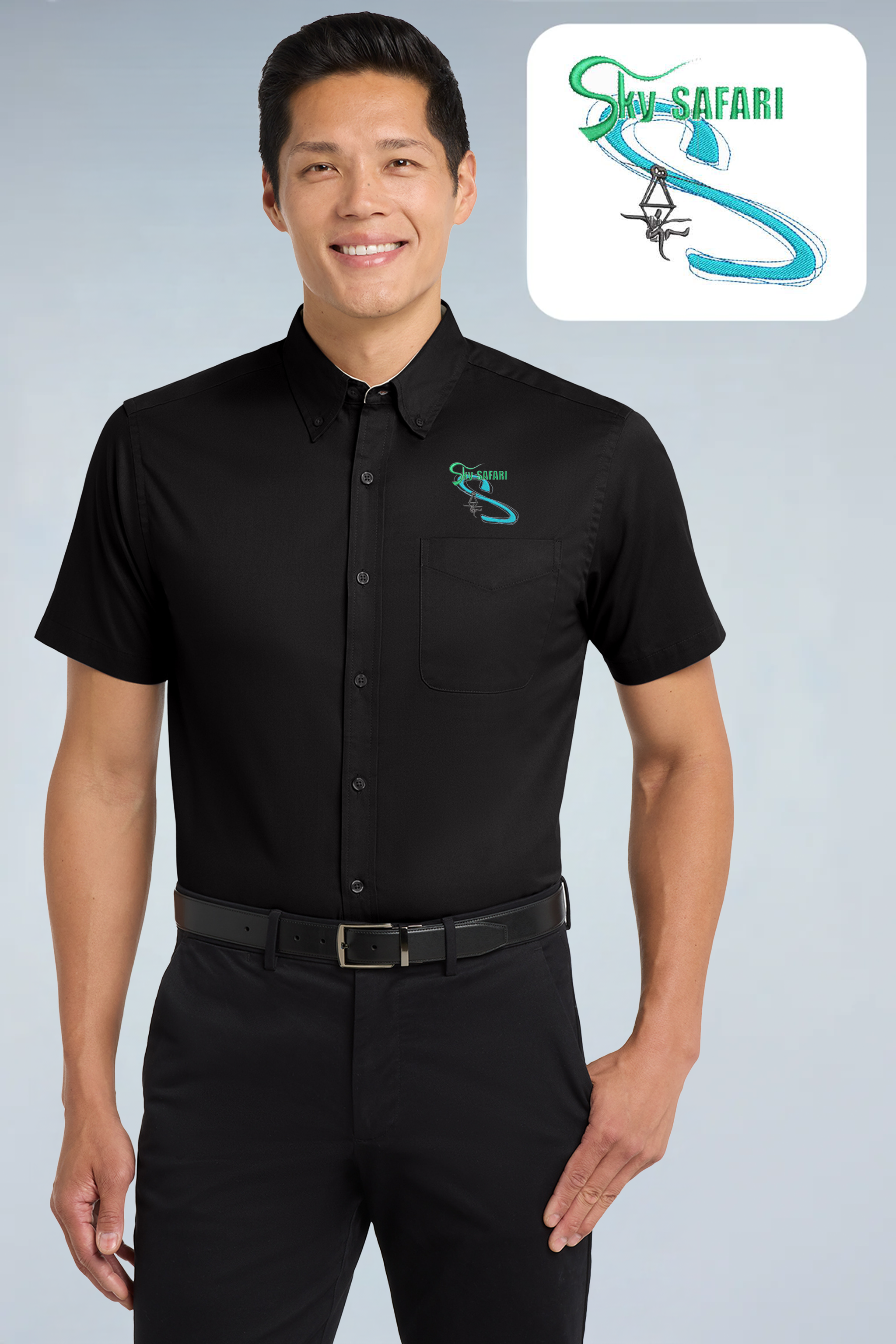 Sky Safari - Port Authority ®  Short Sleeve Easy Care Shirt.  S508