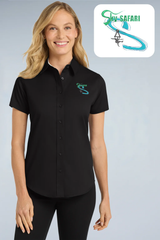 Sky Safari - Port Authority ®  Women's Short Sleeve Easy Care  Shirt.  L508
