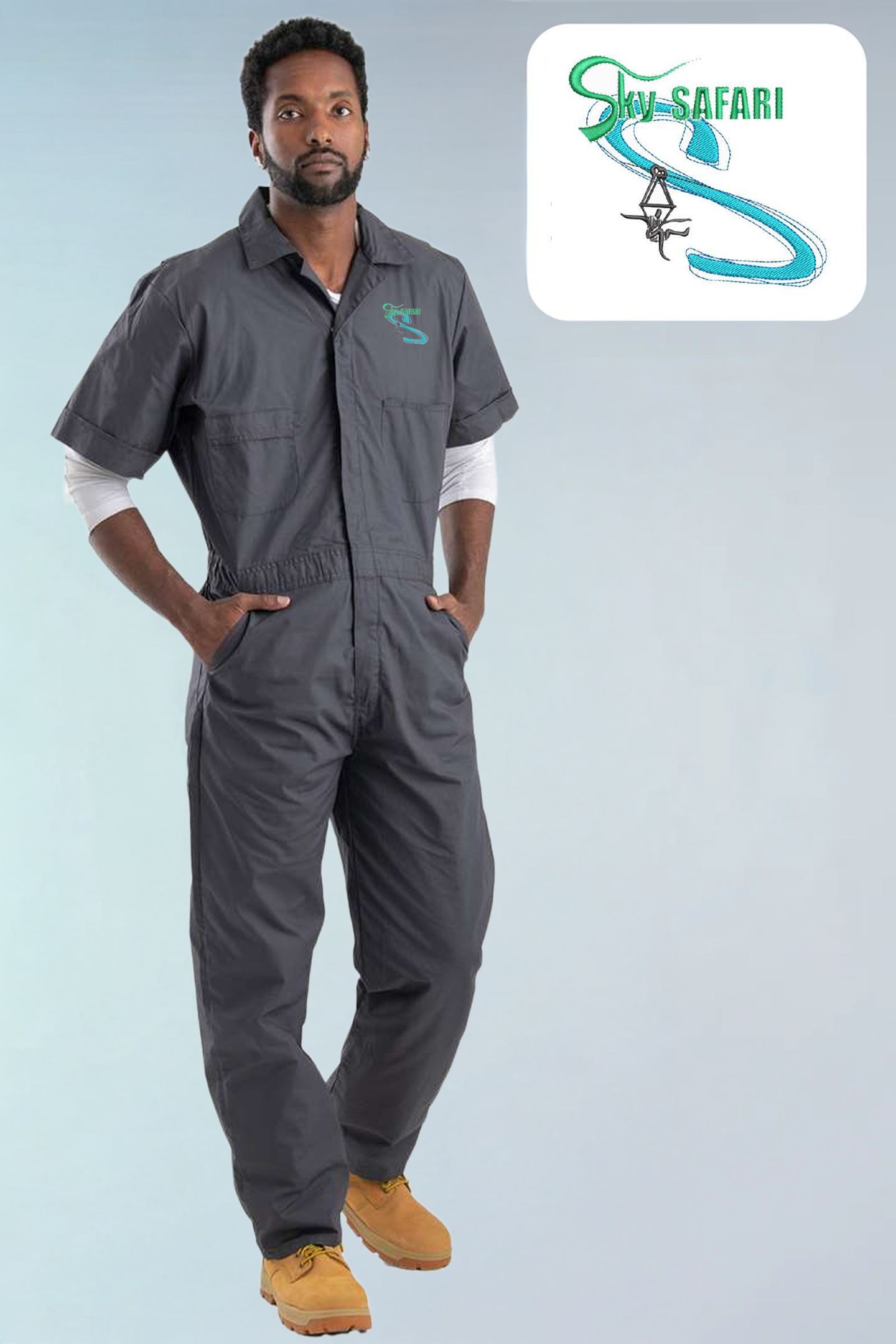 Sky Safari - Men's Axle Short Sleeve Coverall