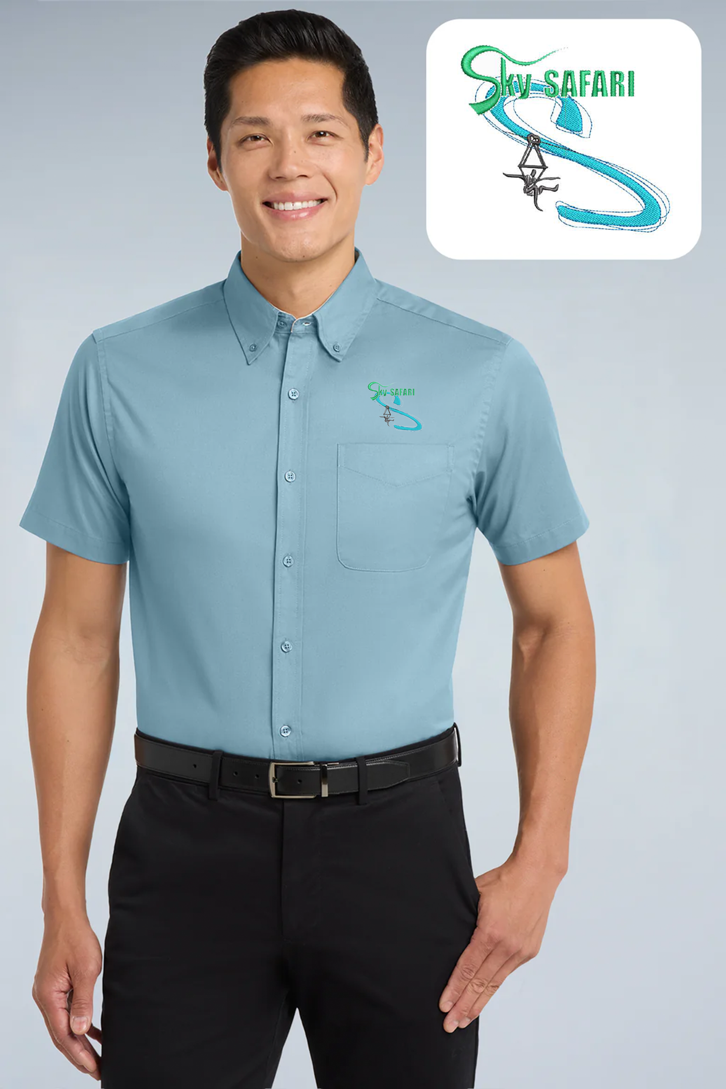 Sky Safari - Port Authority ®  Short Sleeve Easy Care Shirt.  S508