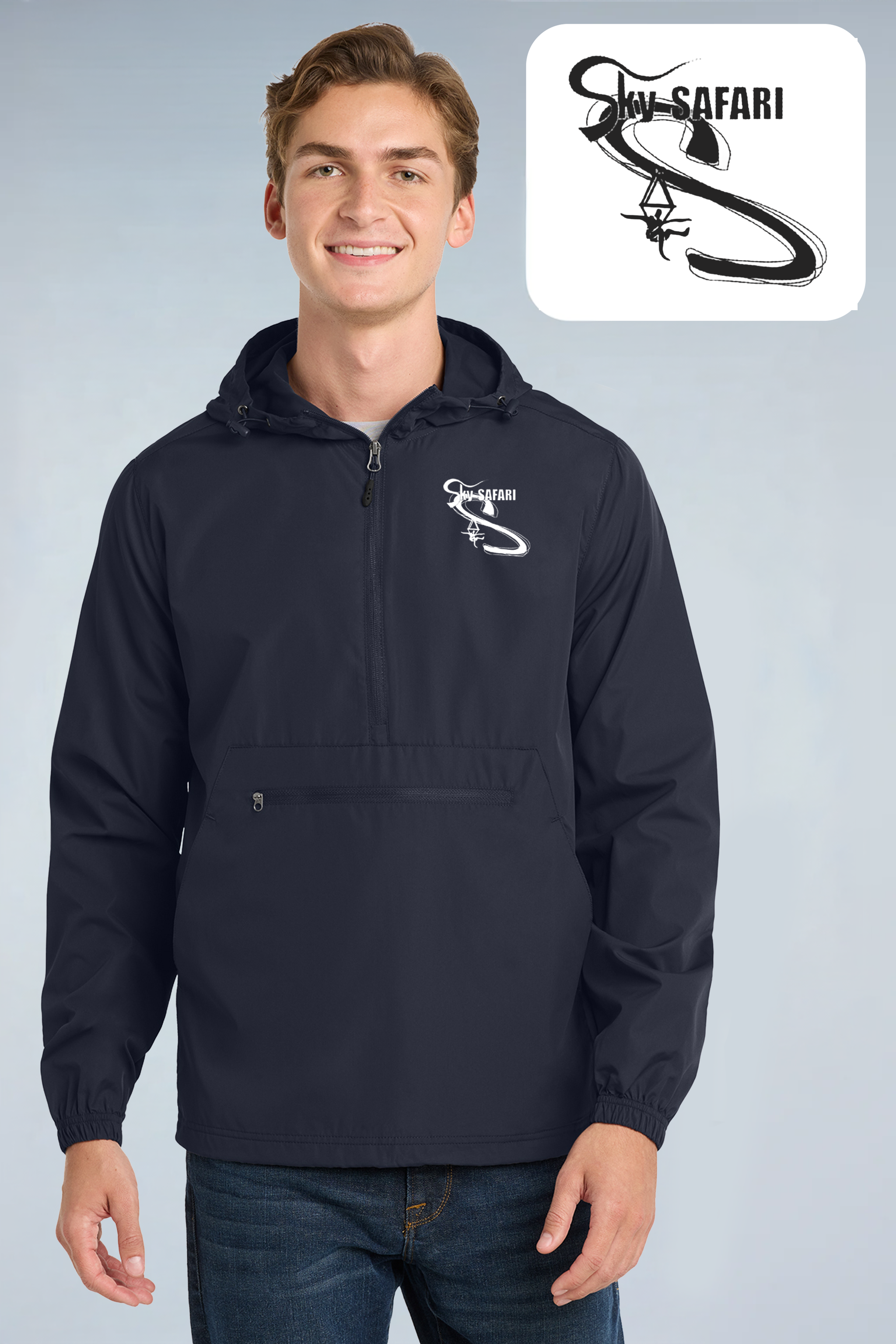 Sky Safari Sport-Tek ® Packable Anorak JST66