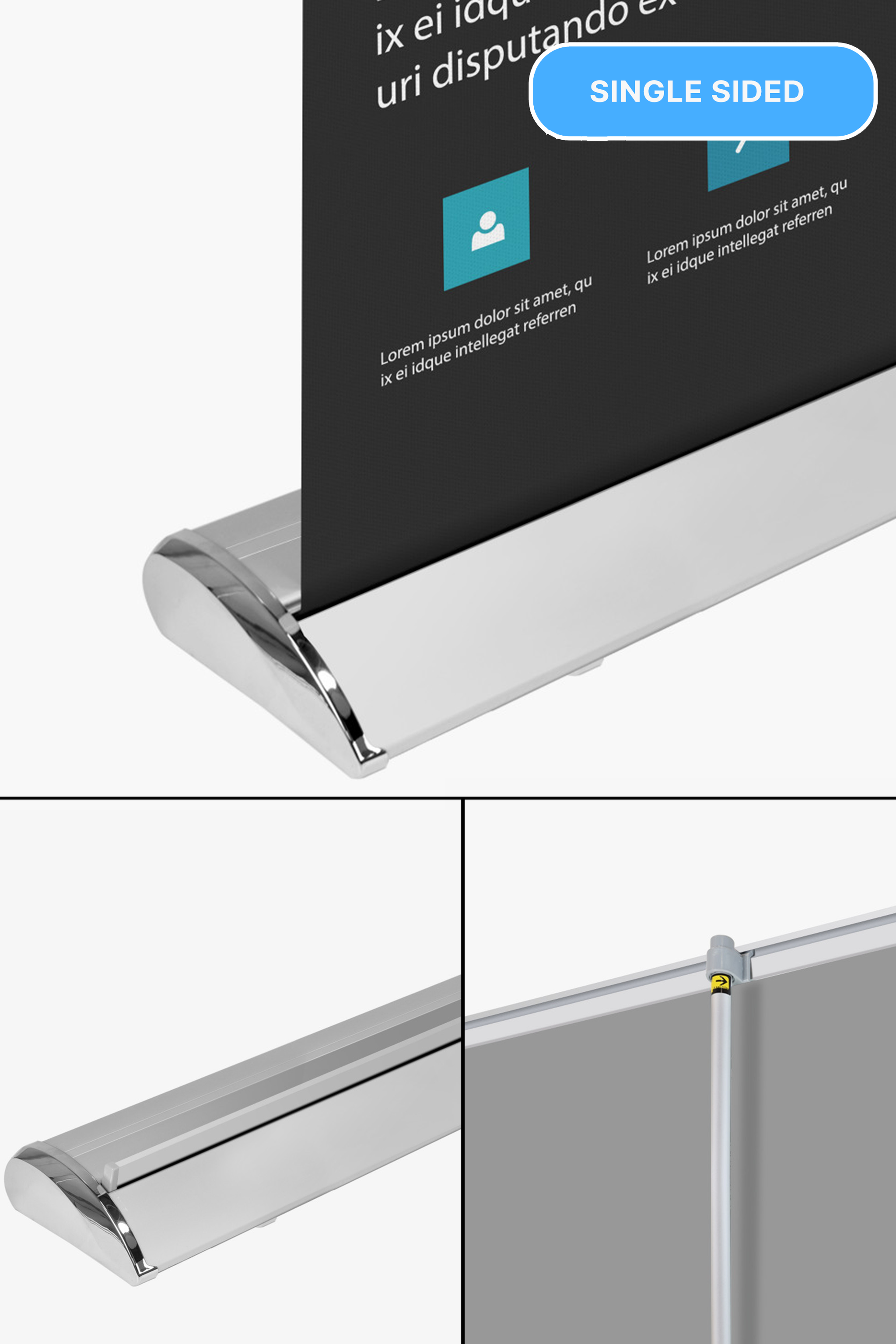 Deluxe Retractable Roll-Up Banner Stand - The Lemon Print & Design Studio 