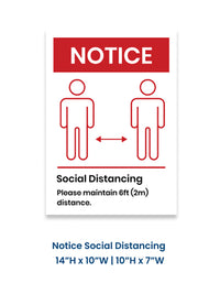 Social Distancing Decals - The Lemon Print & Design Studio 