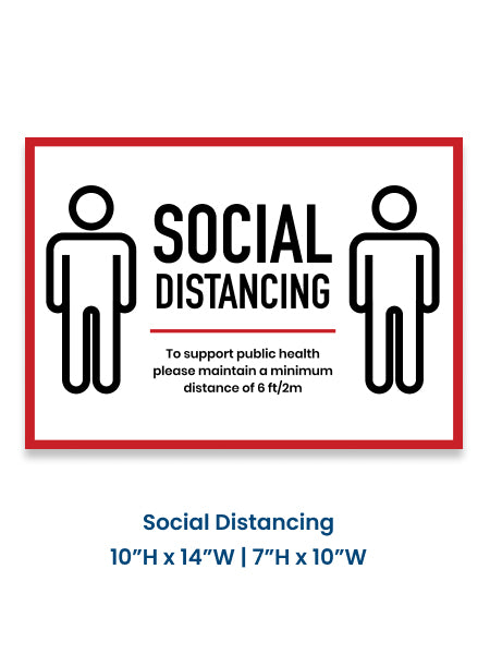 Social Distancing Decals - The Lemon Print & Design Studio 