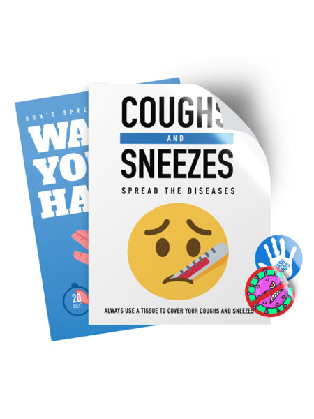 Health & Hygiene Decals - The Lemon Print & Design Studio 